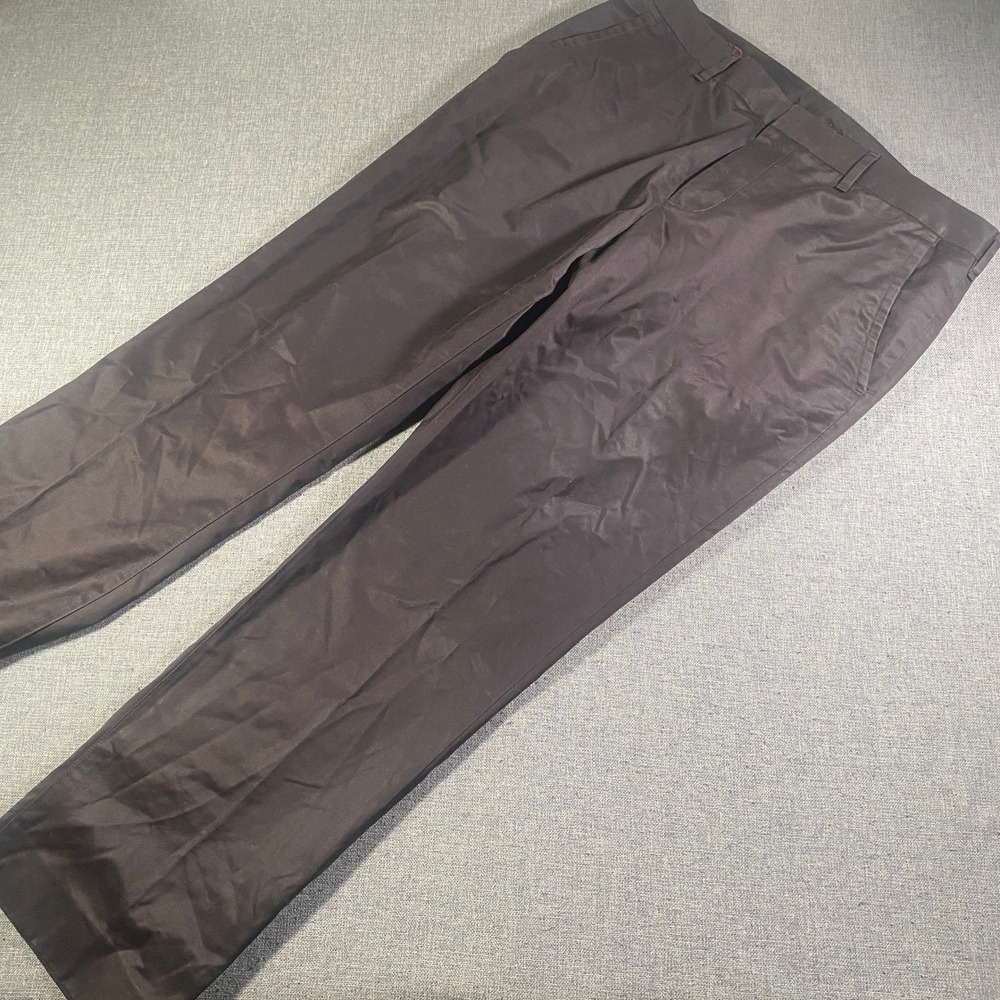 BONOBOS Straight Fit Men's Brown Cotton Dress Pants Size 36/32 Weekday Warrior